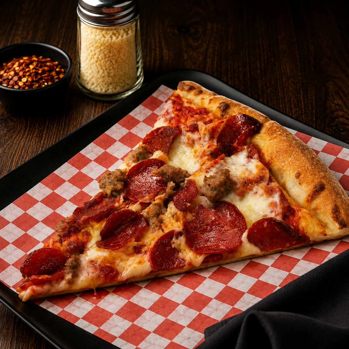 Pepperoni & Sausage Slice — By The Slice