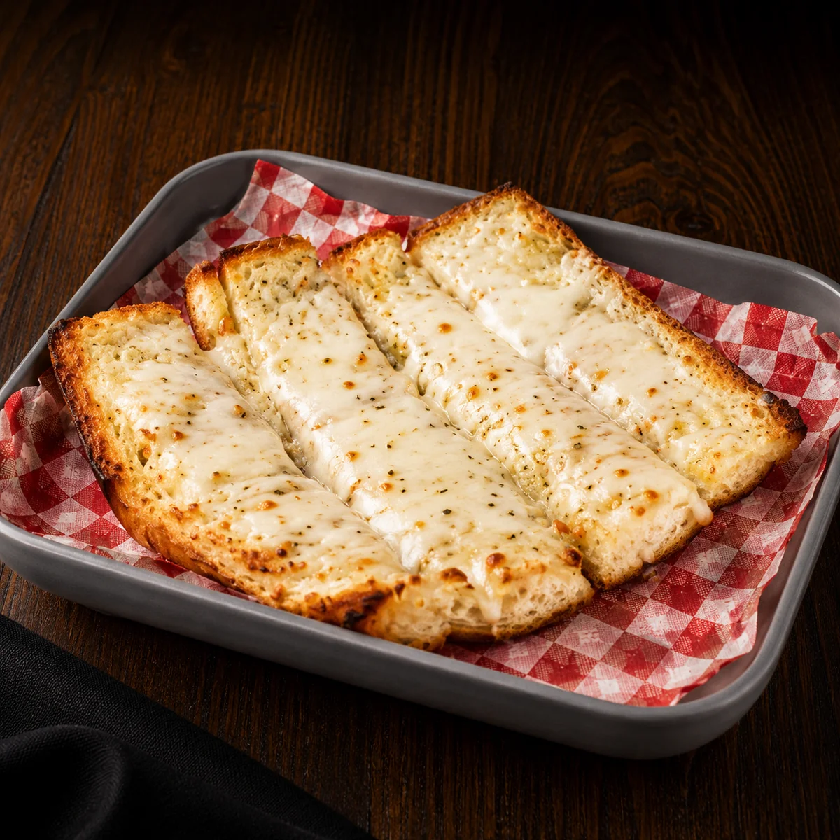 Garlic Bread with Melted Cheese — Sides Wings